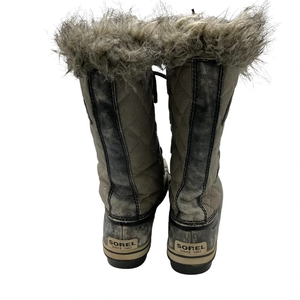 Sorel Tofino Distressed Waterproof Fur Winter Boot